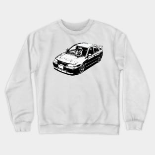 Kyoichi Sudo's Mitsubishi Lancer Evolution [ Initial D ] Crewneck Sweatshirt